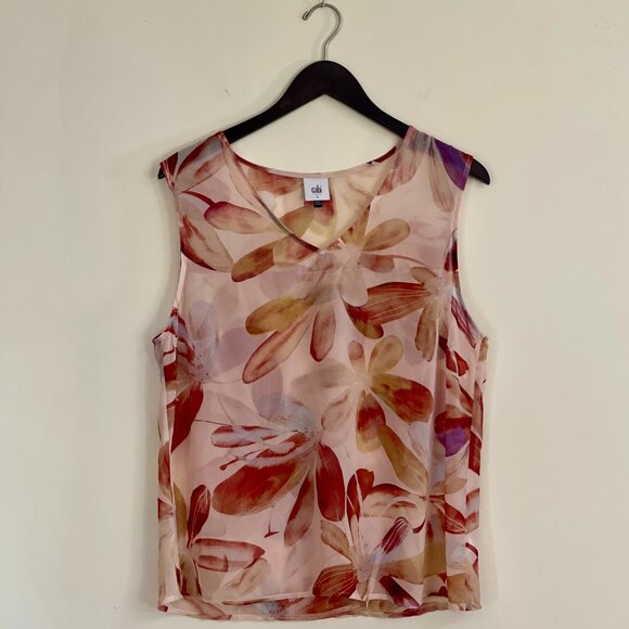 Cabi Amplify Multi-colored Sleeveless Top, Size L - Picture 2 of 7